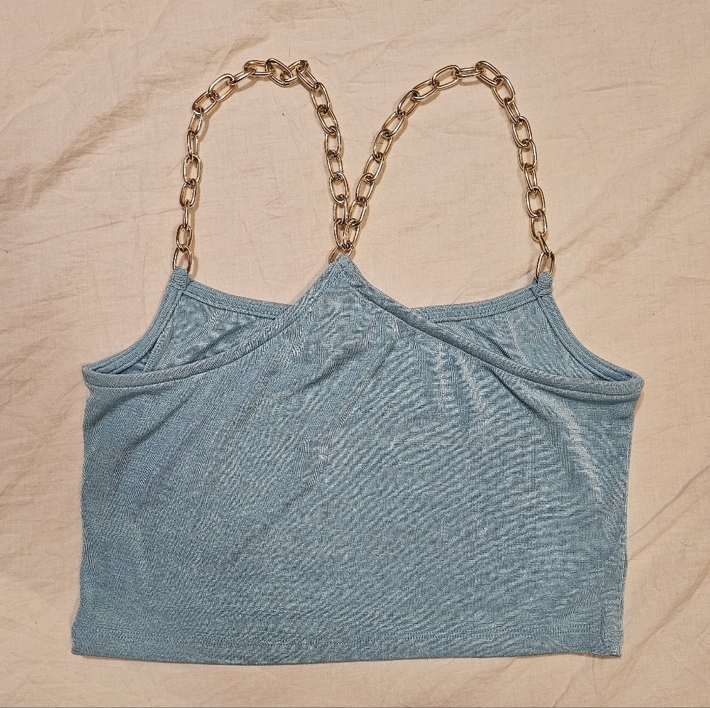 Princess Polly Chain Strap Crop Top Women's Size 4 - Picture 6 of 6